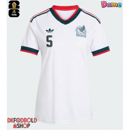 Mexico Johan Vasquez #5 Udebanetrøje Dame VM 2026 Kort ærmer